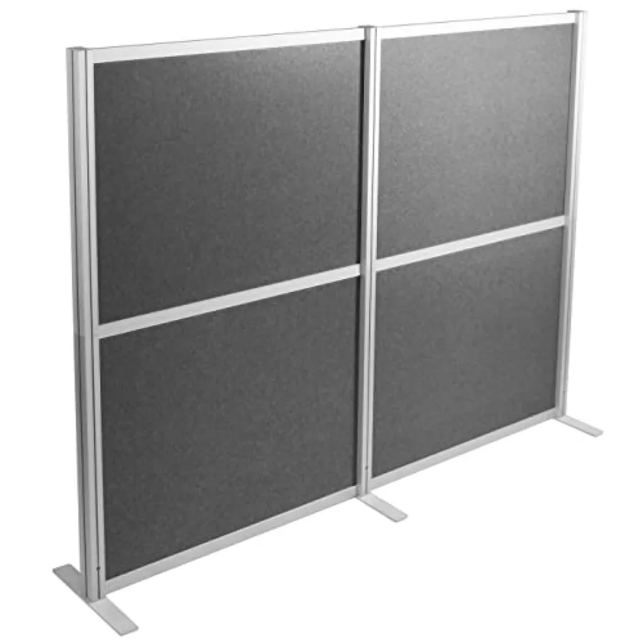 

Modular Wall System, 2 PET Panels, Modern Professional Office Cubicle Dividers, Freestanding Privacy-Screen, 66 inches High, Da