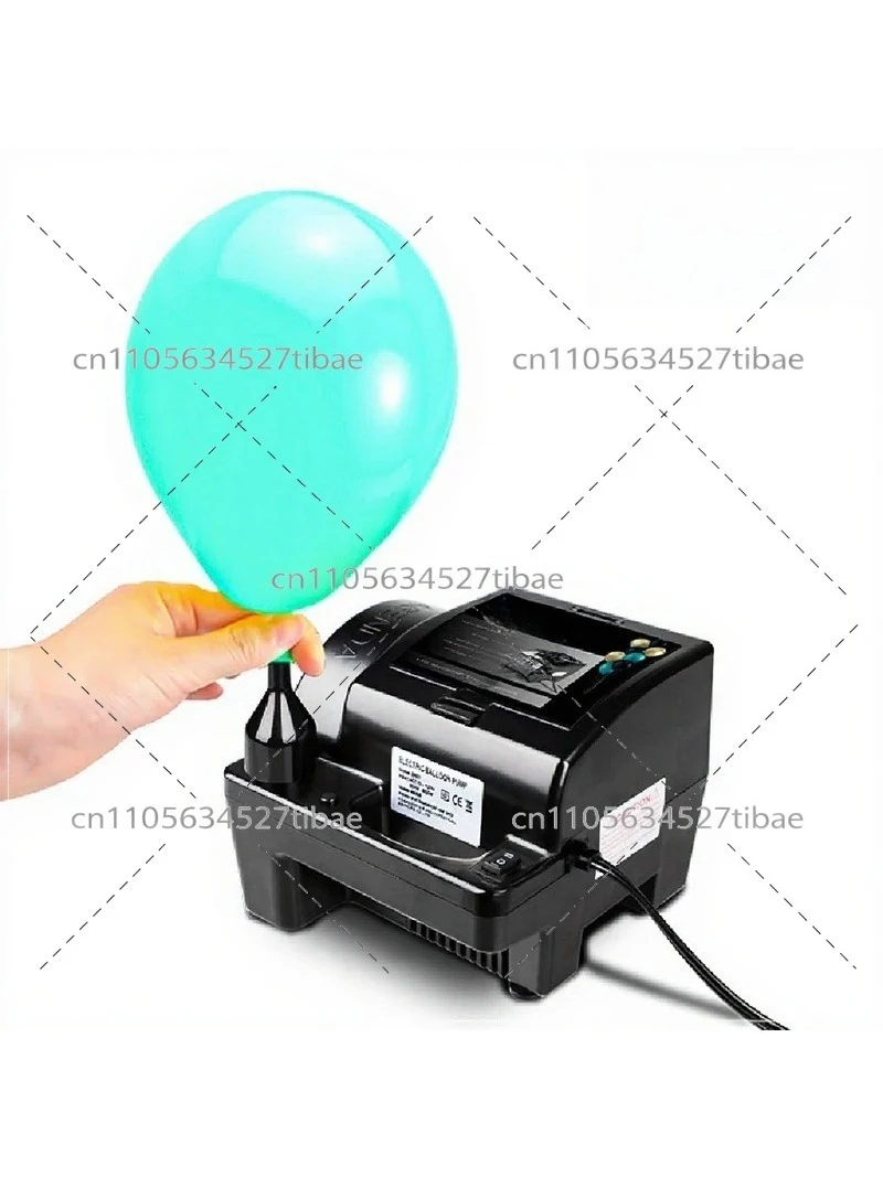 Balloon Electric Air Pump 5 Inch Round High Pressure Single Hole Long Balloon Inflator 110-240V