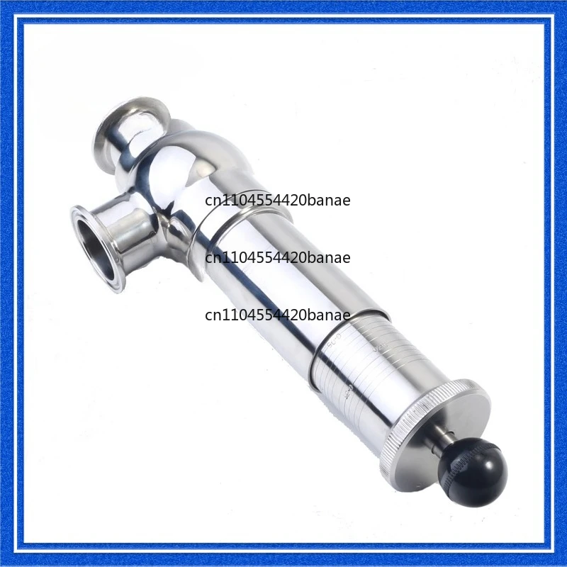 Quick installation safety valve, stainless steel chuck relief valve scale adjustable exhaust pressure relief valve outlet