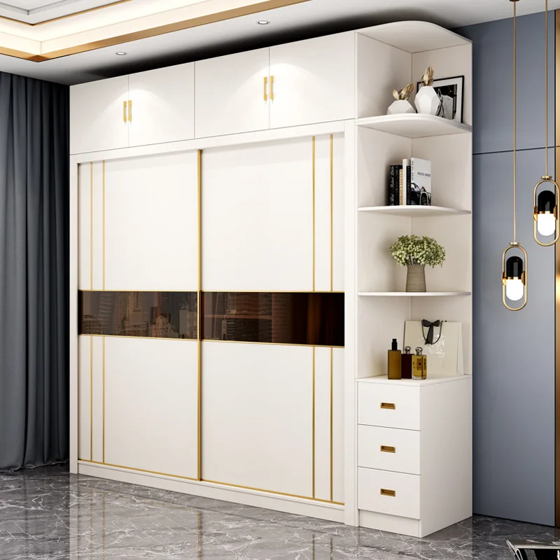 

Customized Deposit-Luxury Modern Cabinet Closets Furniture Wardrobes Bedroom Sliding Doors Wardrobe