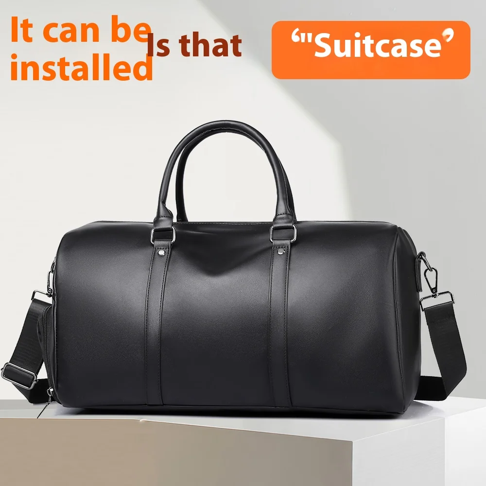 Sac de voyage à la mode, sac à bagages d'affaires de grande capacité, sac à main de Fitness en tissu PU, sacs à bandoulière imperméables