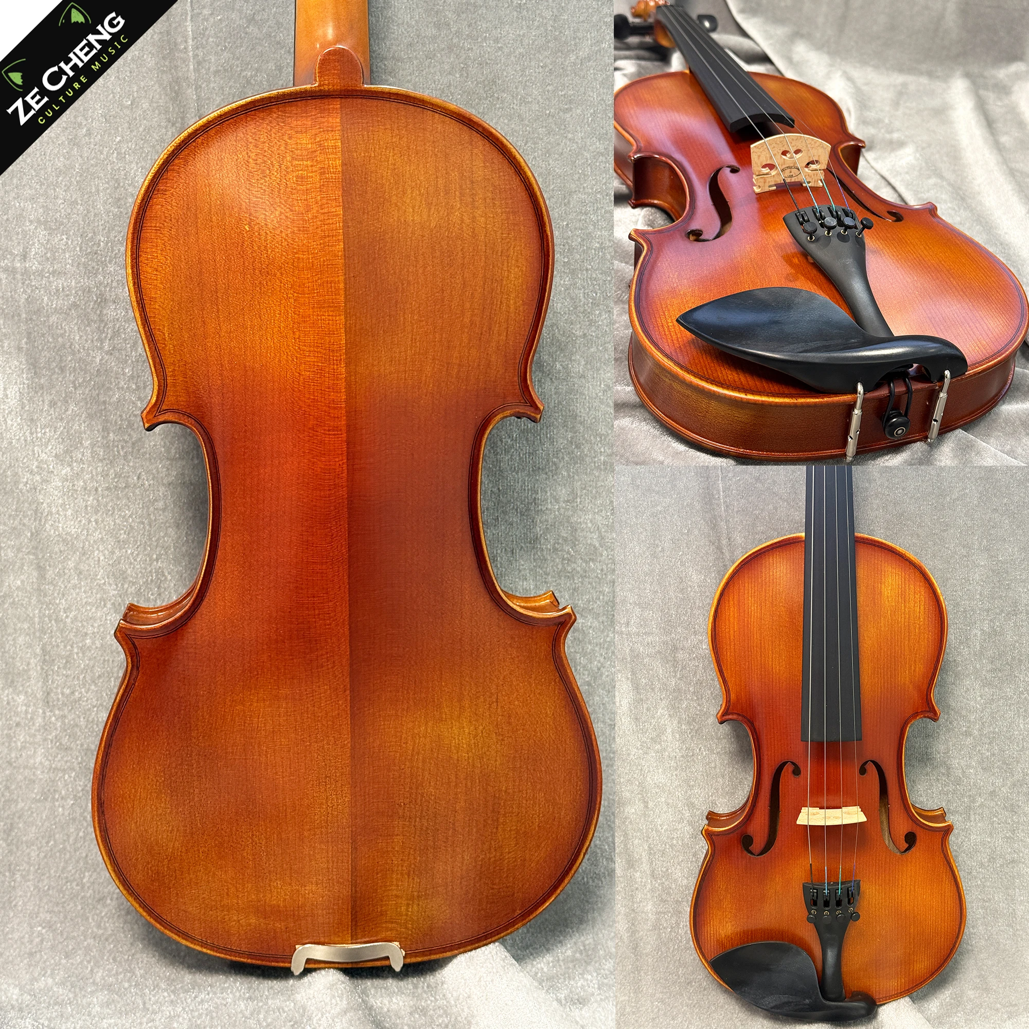 

4/4 Violin, Bright Sound, Solid Wood Violin, Student Violin, Beginner Violin 4/4, Complete Set of Accessories, Student Gift