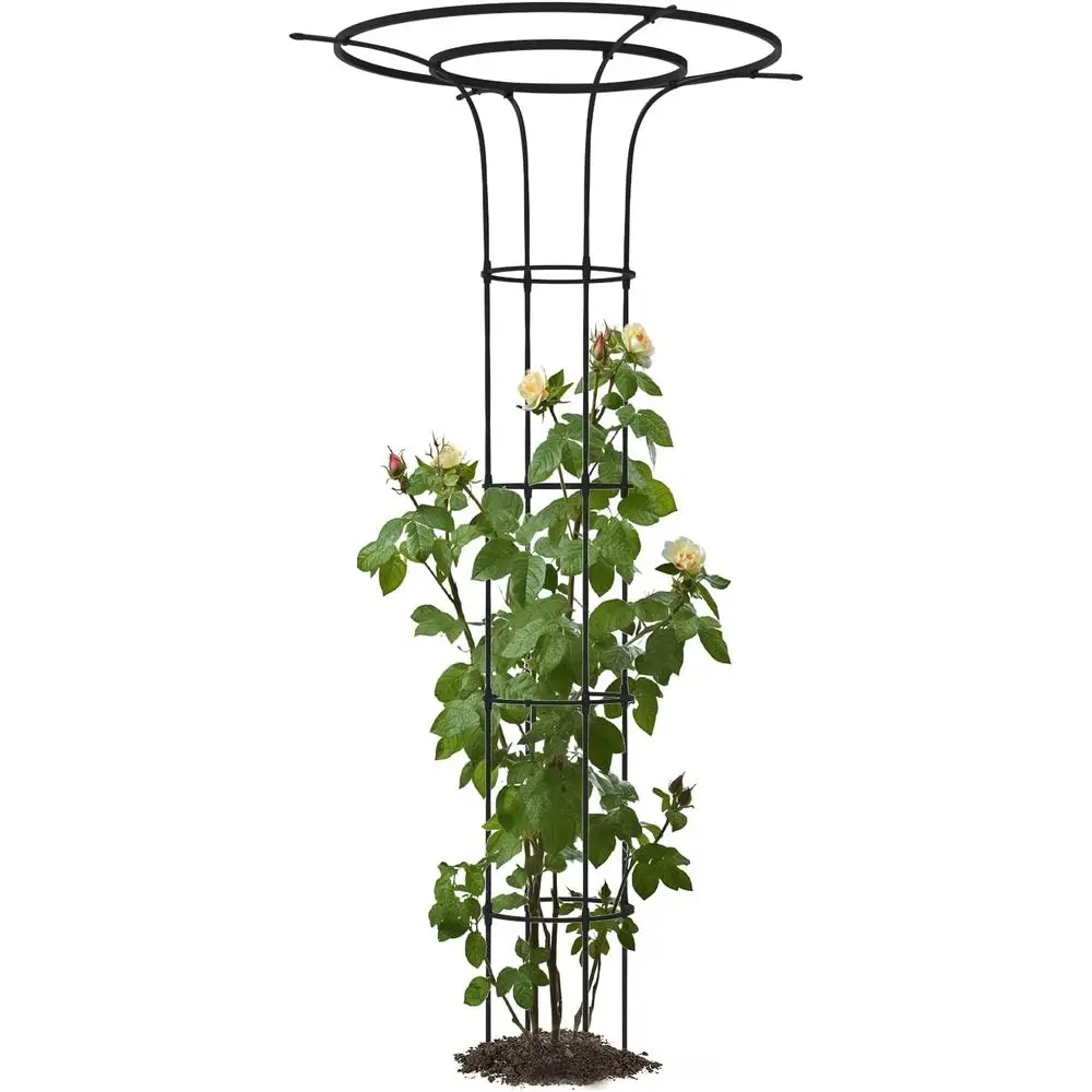 Outdoor Expandable Metal Plant Support, 69 Tall, Rust-Resistant, Easy Install for Garden Trellis and Potted Plants