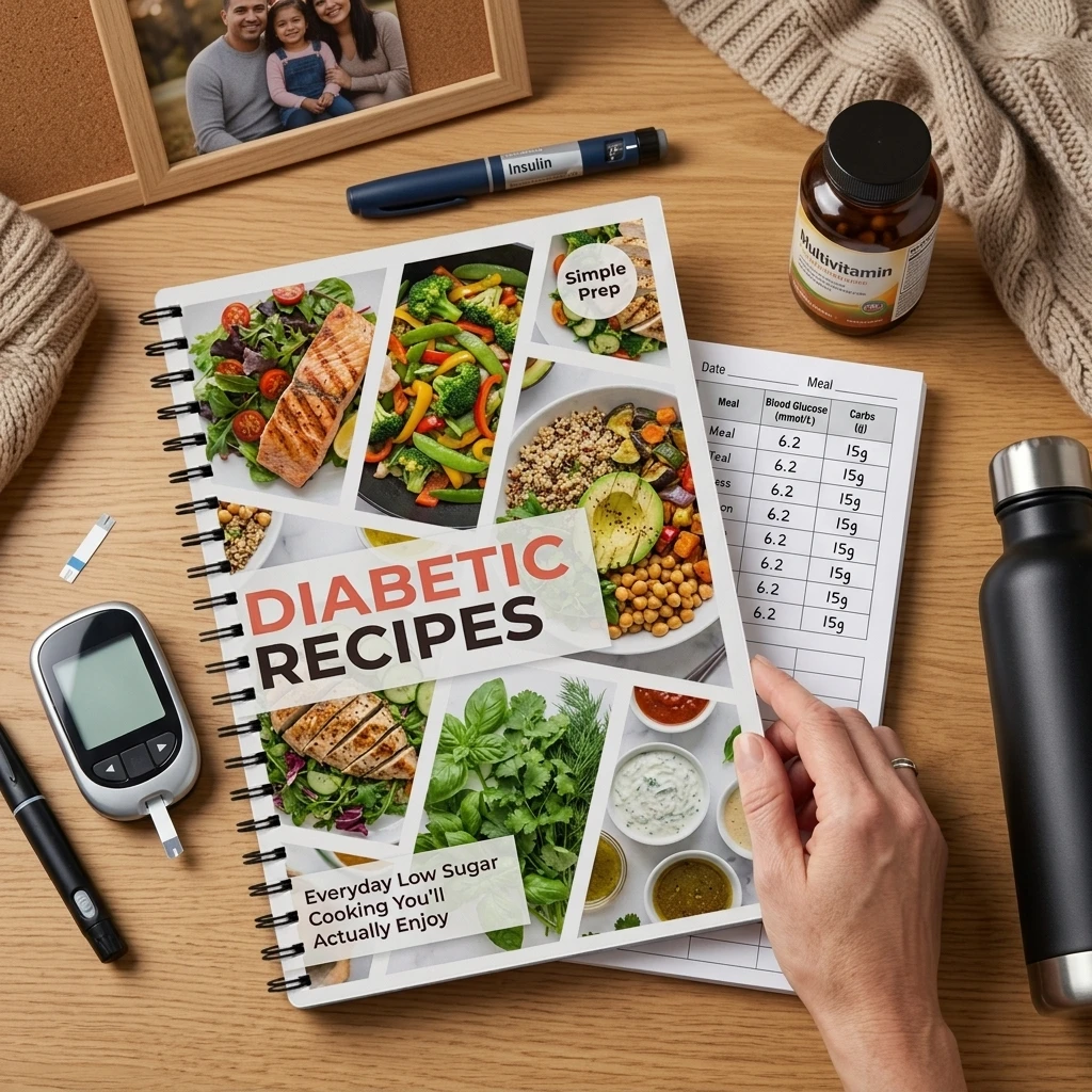 Meal Plan Notebook Paper Food Log Book for Tracking Blood Sugar Diet Journal Portable Durable Health Organizer
