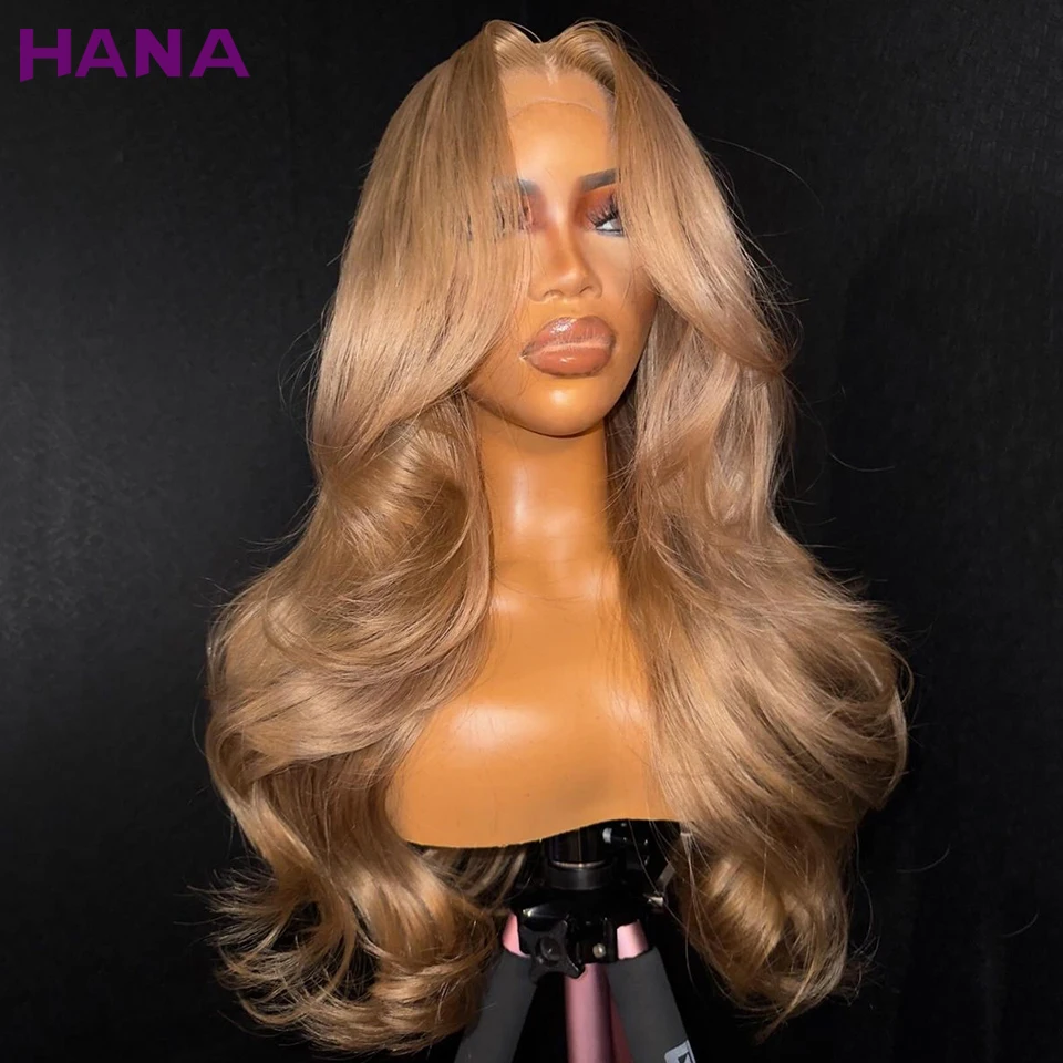 

Ash Brown Blonde Colored 13x6 Lace Frontal Wig Human Hair Wigs For Women PrePlucked Ash Blonde 7X5 Lace Closure Wig 200% Density