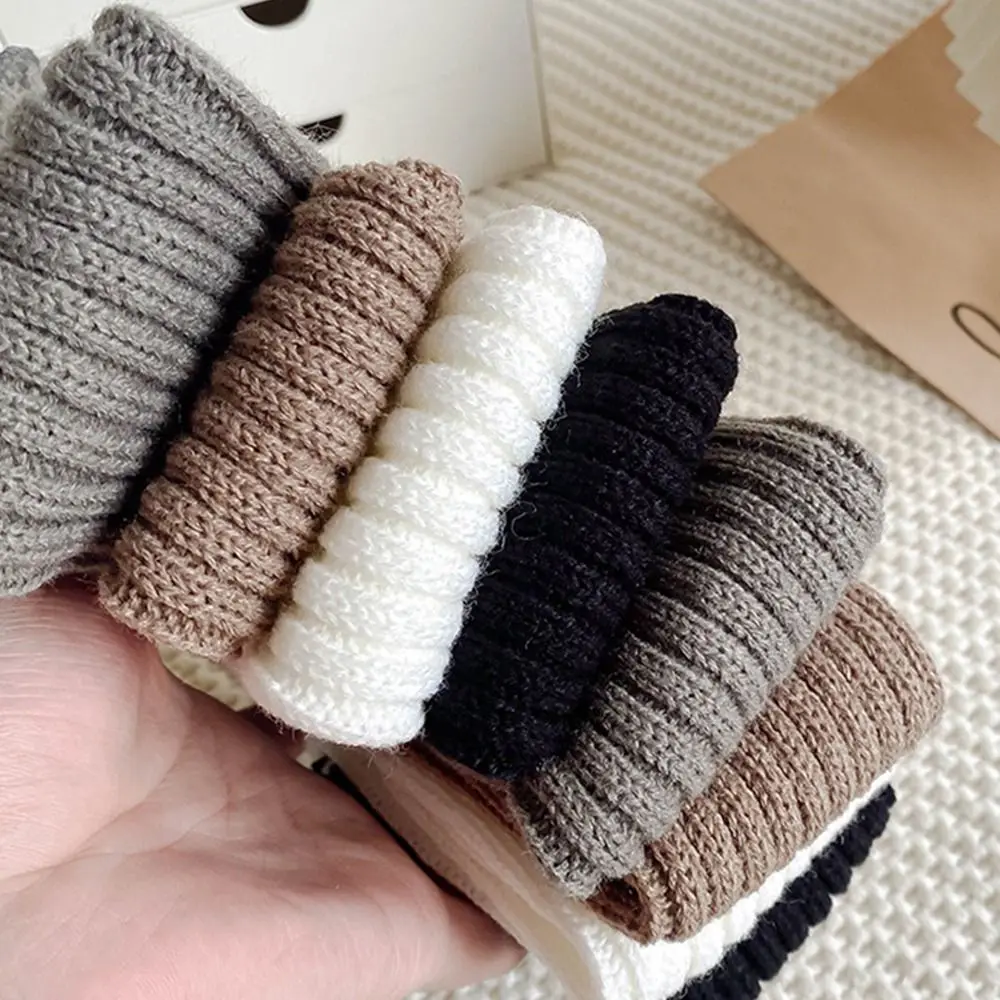 Fashion Soft Cotton Knitted Socks Solid Color Bow Long Stockings Calf Sock Autumn Winter