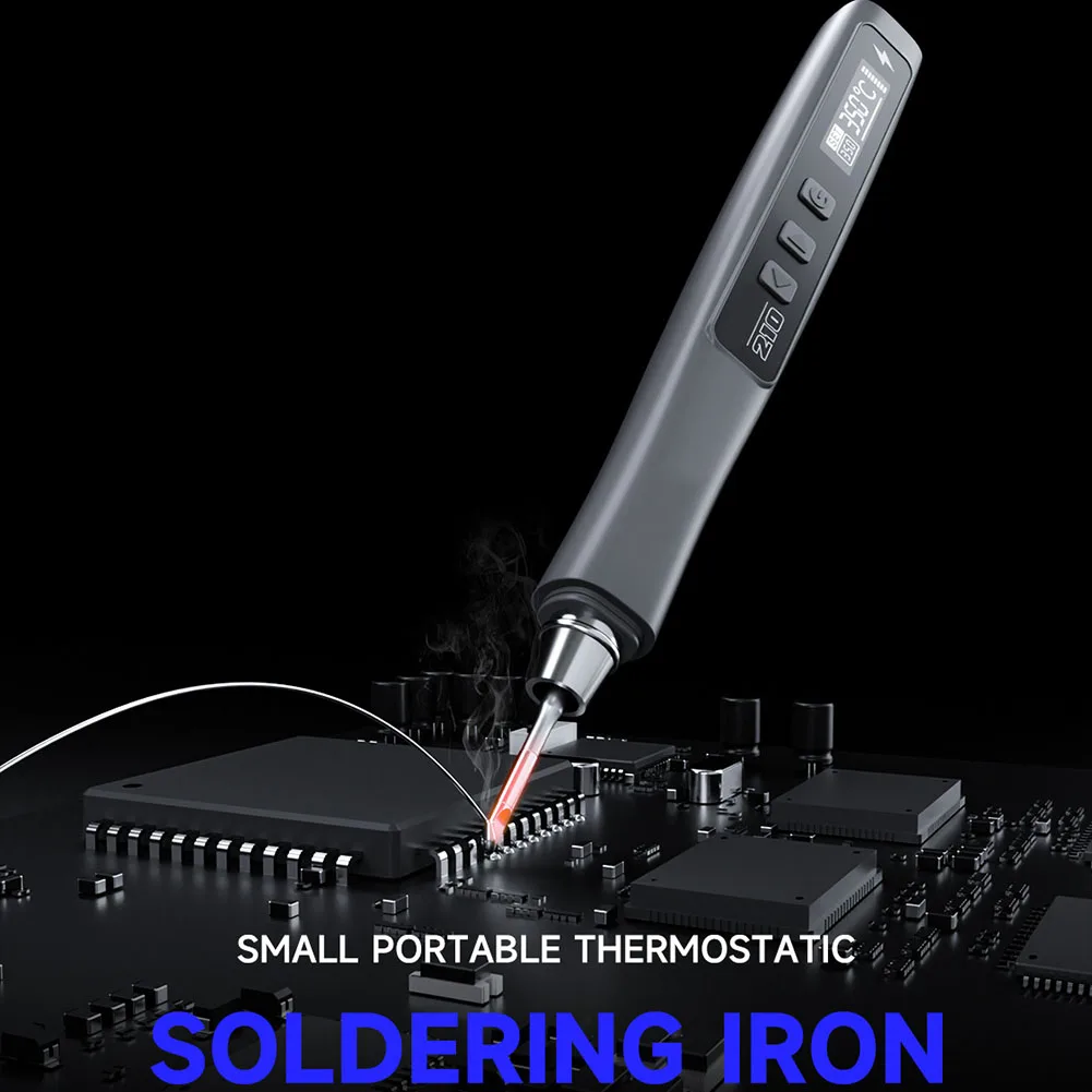 Digital Soldering Iron with For Mini210 Reference Design 40W Power ABS and Metal Build for Mobile Repair Technicians