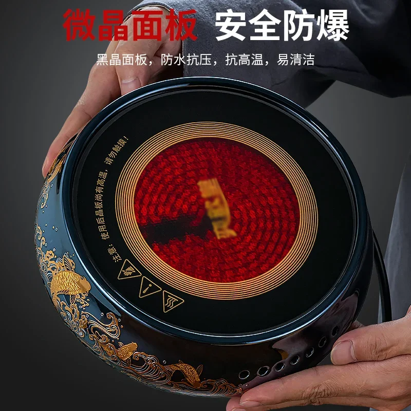 220V Electric Tea Stove Glass Teapot Set New Health Care Home Use Boiling Tea Maker Warmer CBB