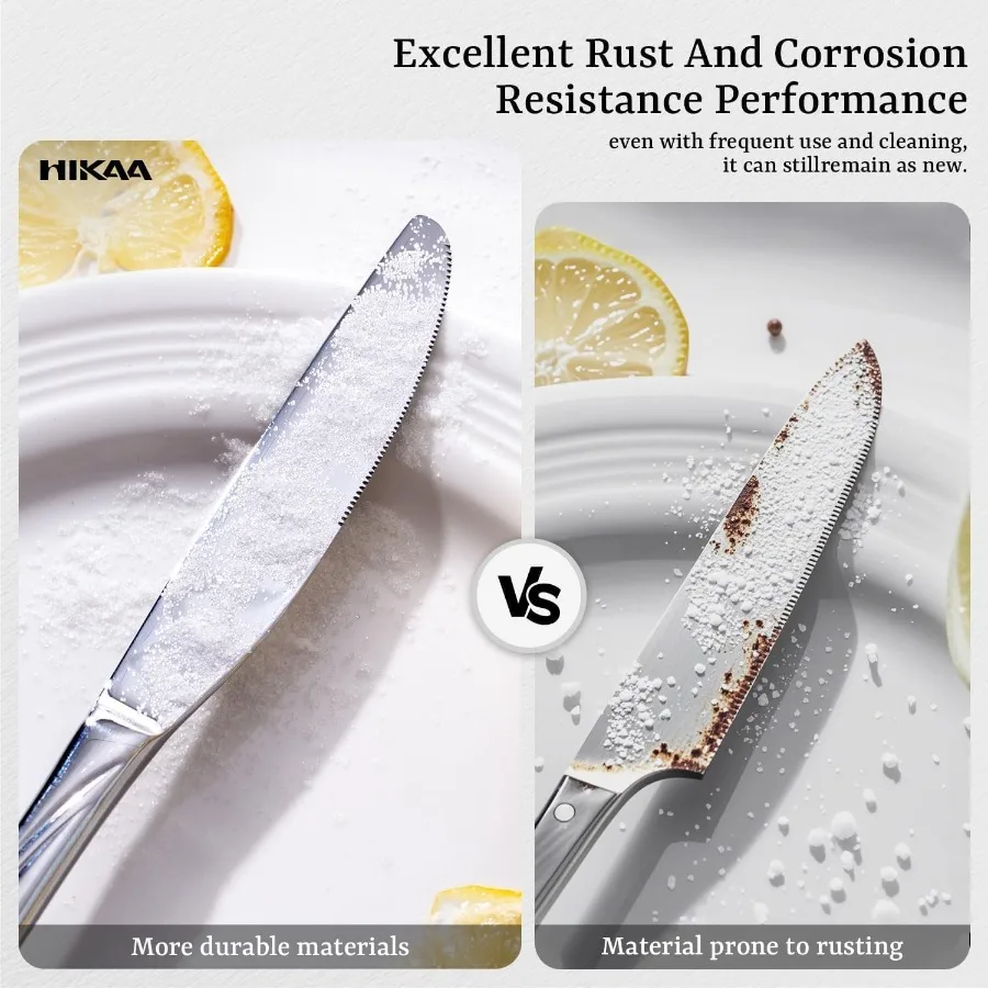 Set Peralatan Makan Wave Design Silverware untuk 4 Orang, 20 Buah, Set Peralatan Makan Artistik dari Baja Anti Karat dengan Pola Fibonacci, Berkualitas Tinggi, Permukaan Cermin