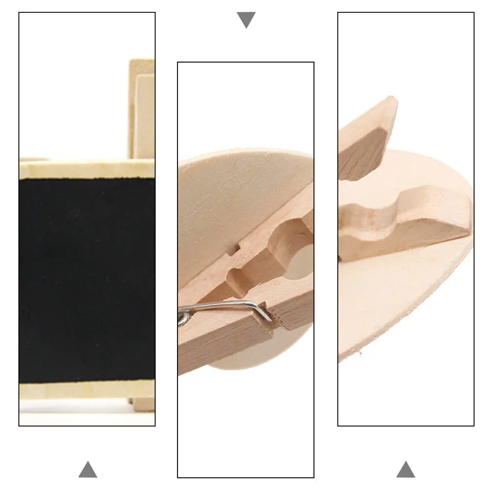 16 قطعة سبورة خشبية صغيرة السبورة معلقة رسالة مجلس الزخرفية الجدول العلامات حفل زفاف المجلس #1