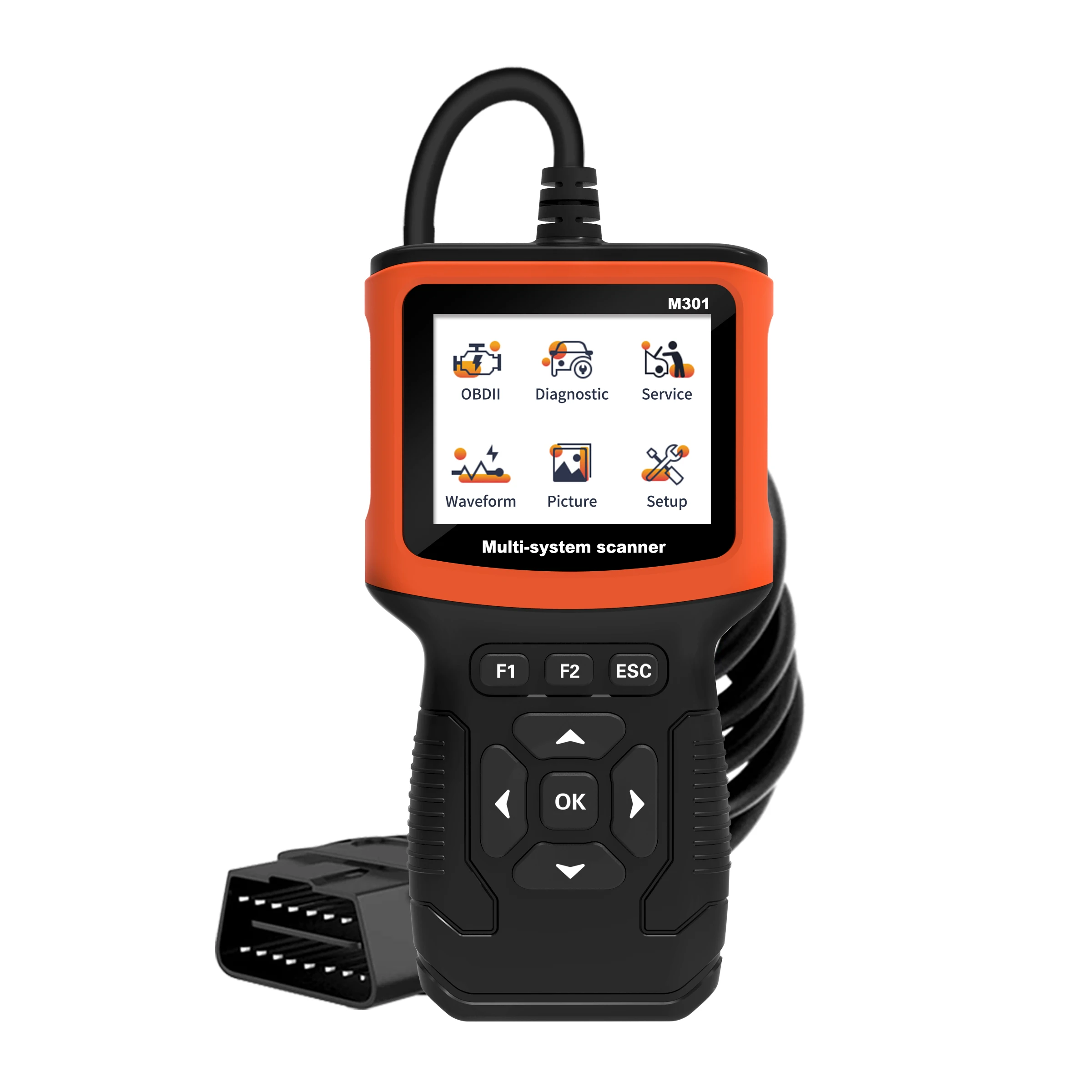 

STLF ZJW Advanced M301 Vehicles Diagnosis Tool Elm327 -ii Port Automotive Alternative Scanner Wired Reader Autozone I