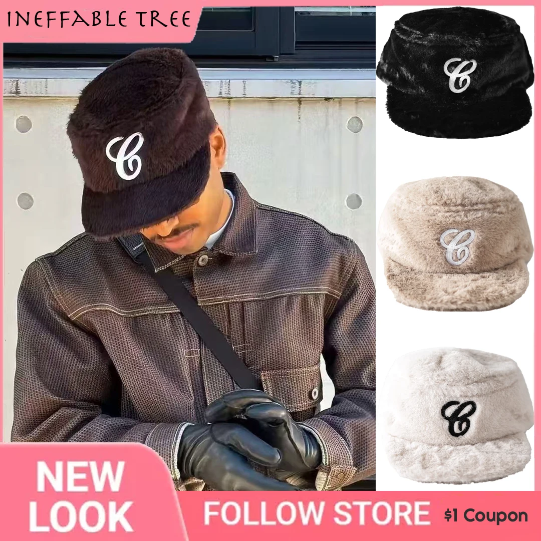 America Winter Retro Flat Top Embroidered Letter Hats for Women And Men Casual Duckbill Leopard Print Flat Brim Baseball Caps