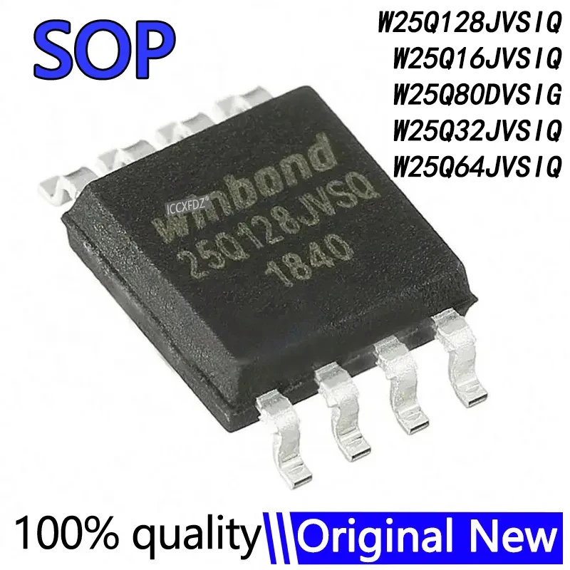10Pcs/lot New W25Q80DVSIG W25Q16JVSIQ W25Q32JVSIQ W25Q64JVSIQ W25Q128JVSIQ SOP-8 W25Q80 W25Q16 W25Q32 W25Q64 W25Q128