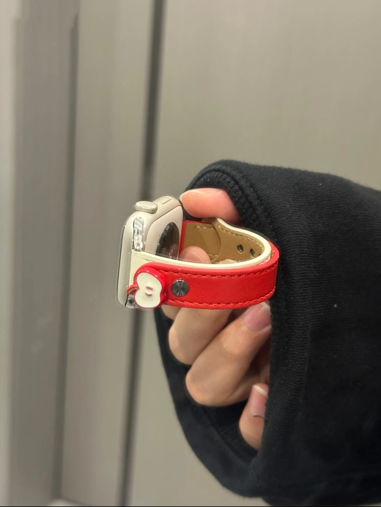 ممتاز حلقة جلدية Correa لساعة أبل الفرقة النساء سليم سلسلة الترا 11/10/9/8/ 40 مللي متر 41 مللي متر 42 مللي متر 44 مللي متر 45 مللي متر 46 مللي متر 49 مللي متر حزام