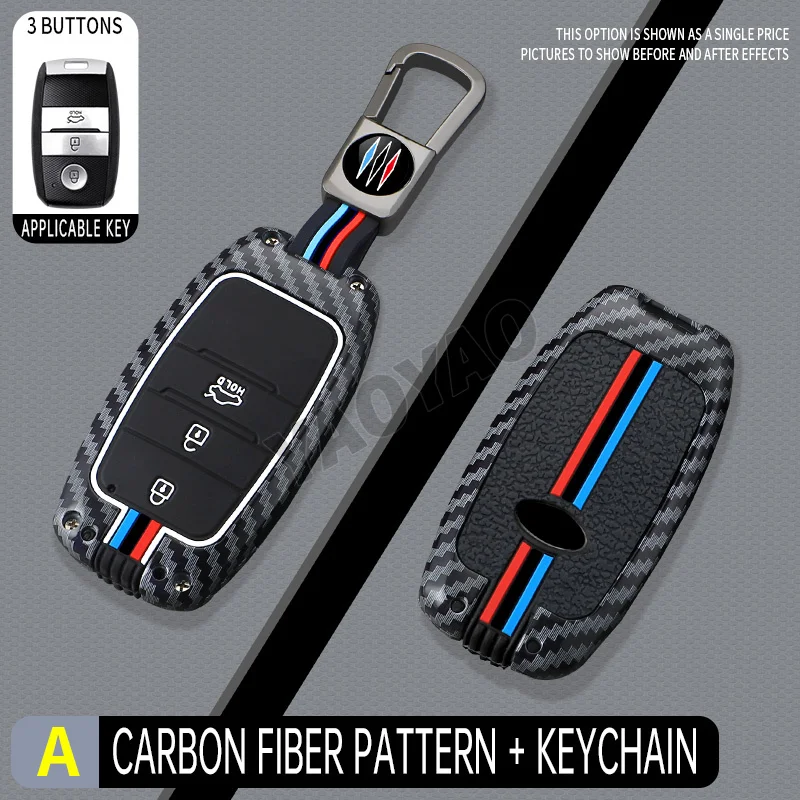 2025 Fashion Zinc Alloy Car Key Case Cover For Kia K2 K3 K4 K5 Rio Picanto K2 Soul Sorento Ski Sedona Sportage Cerato Optima