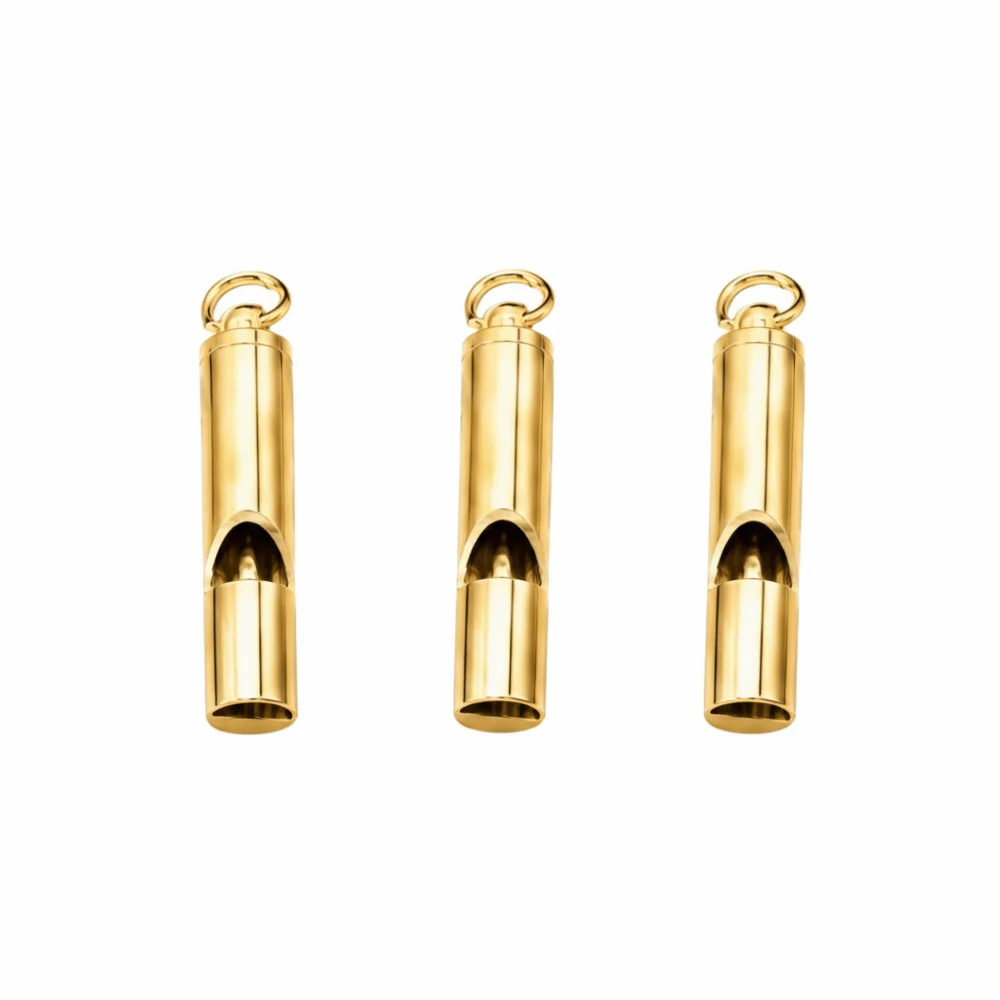 3pcs Aluminium Alloy Dog Training Whistle Brass Material Key-Chain Attached Survival Whistle 125dB+ Loudness - view 5