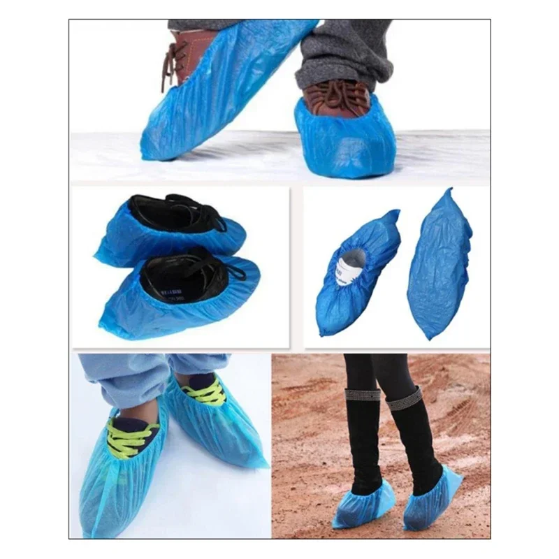 100pcs Booties and Shoe Covers Disposable Overshoes, Dust Protection Cover, Shoe Storage Cover/Dust Cover