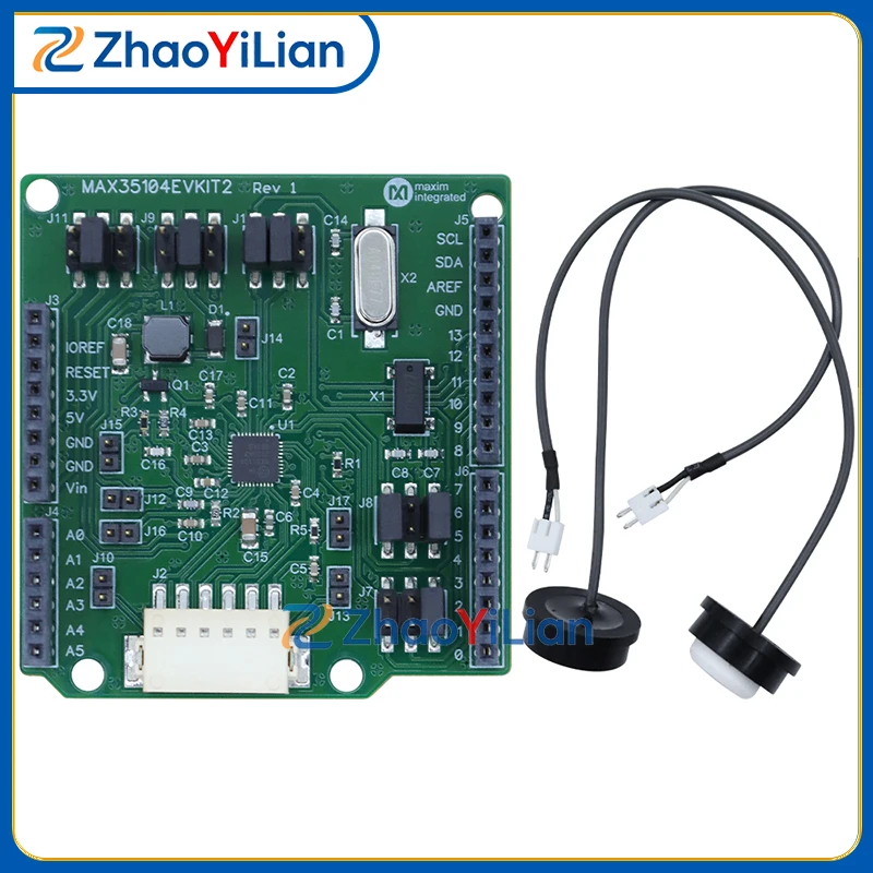 For MAX35104EVKIT2# 200KHz Ultrasonic Transducer Evaluation Kit Gas Flow Distance Sensing Development Shield