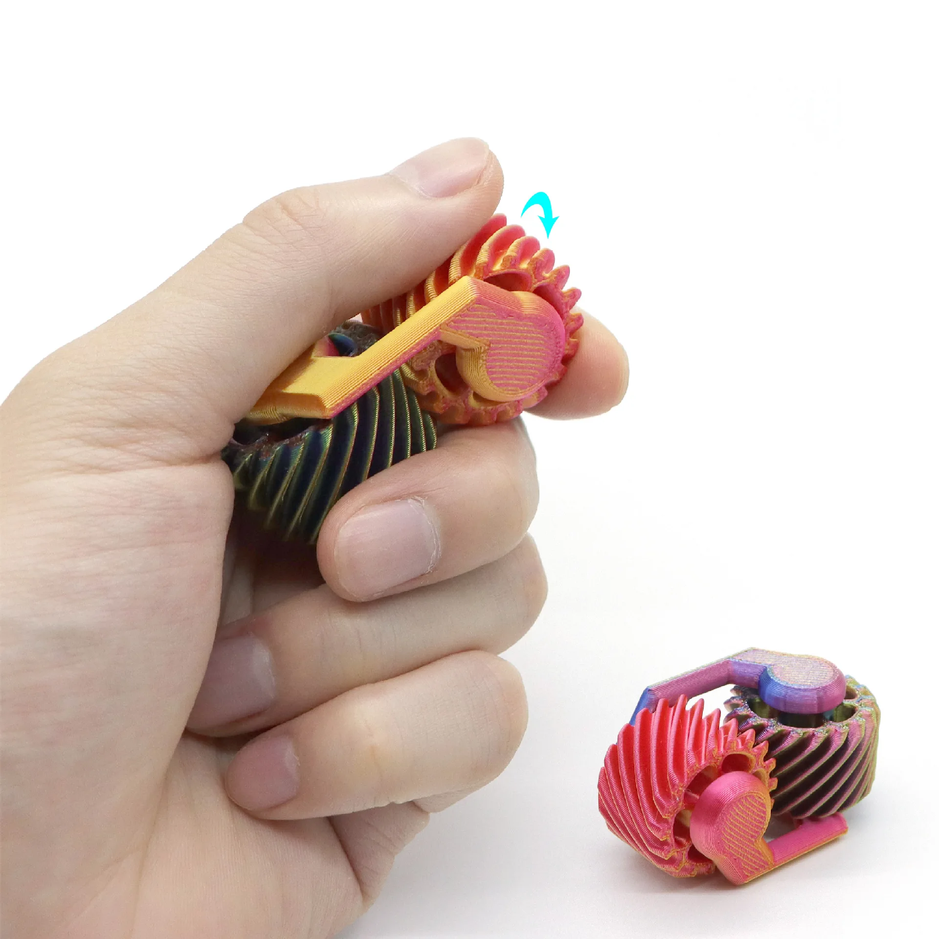 Popular Fidget Spinner 3D Printed Fingertip Gear Decompression Toy Mini Gyroscope  Fidget Toy for Adults Kids Fidget Spinner