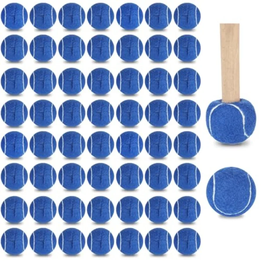 

60 Pieces Precut Tennis Bulk Tennis Balls for Chairs Heavy Duty Long Lasting Glide Coverings for Classroom Furniture Legs Prote