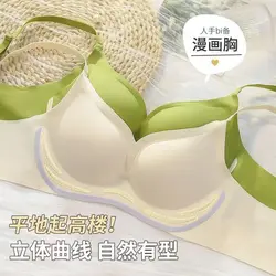 Externally Expanded Underwear For Women, Seamless, Wire-Free, Small Breasts, Push-Up, Anti-Sagging, Soft Support Bra