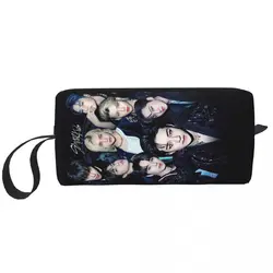 Trousse de maquillage Kpop Star Singer Idol pour hommes et femmes, sac à cosmétiques Straykids, trousse de toilette de voyage, sac à main à fermeture éclair