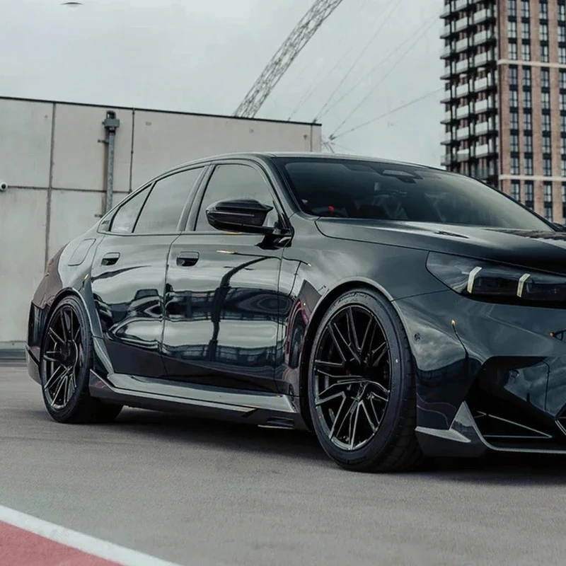 MP Style Dry Carbon Fiber Side Skirt Extensions Lip Aprons Body Kit  M5 G90 G99 2024+ Car Styling