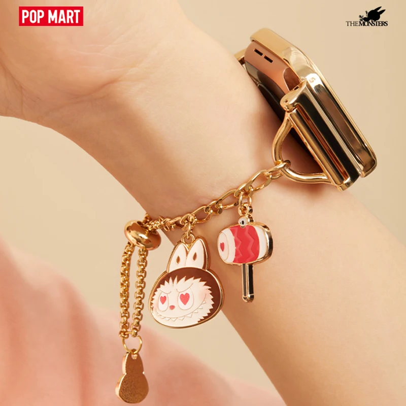 Popmart มอนสเตอร์จับฉันถ้าคุณชอบฉัน iWatch ซีรีส์สายโซ่น่ารักอะนิเมะเครื่องประดับของขวัญคอลเลกชัน