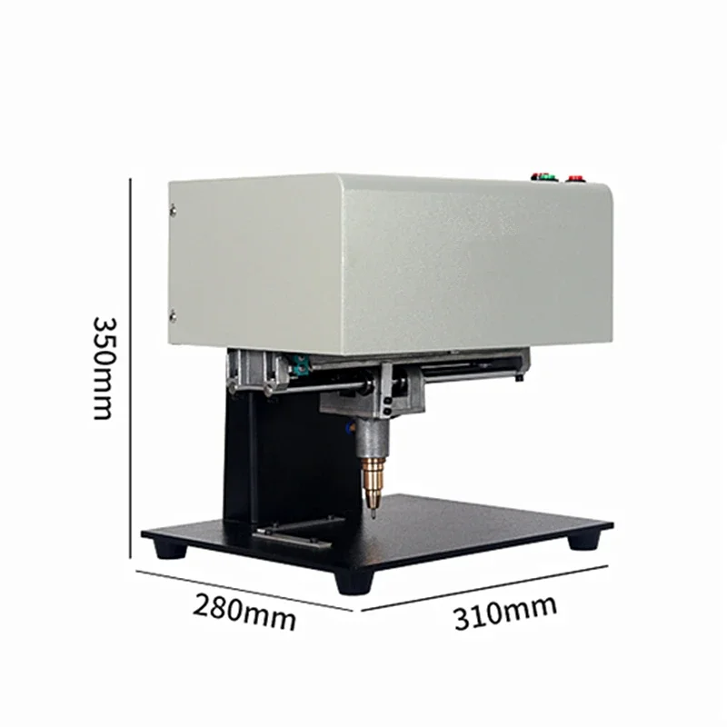 데스크탑 금속 명판 마킹 타각기, 전기 공압 도트 조각기, 자동차 프레임 터치 스크린 옵션, 190x120mm