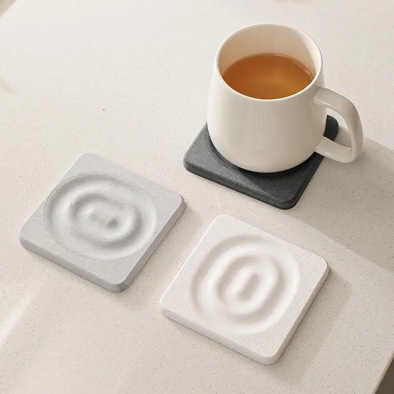 

Коврик для чашки с водой из диатомовой грязи, коврик для посуды, коврик для чашки, бытовой коврик для кухни, ванной комнаты, водопоглощающий и изоляционный коврик, подарок
