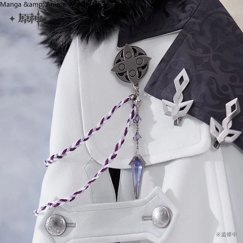 

Presale Official Genshin Impact Arlecchino Wanderer Frost Scars and Flames of Power Series Brooch Set Cosplay Halloween Gifts