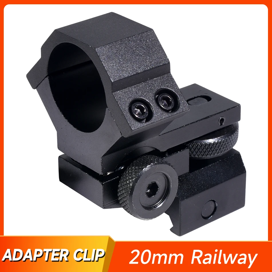 25.4mm Aser Flashlight Tactical Mount Sight Mount Ring Low Profile Double Nails Clips for Rifle Scope Picatinny Rail Mount