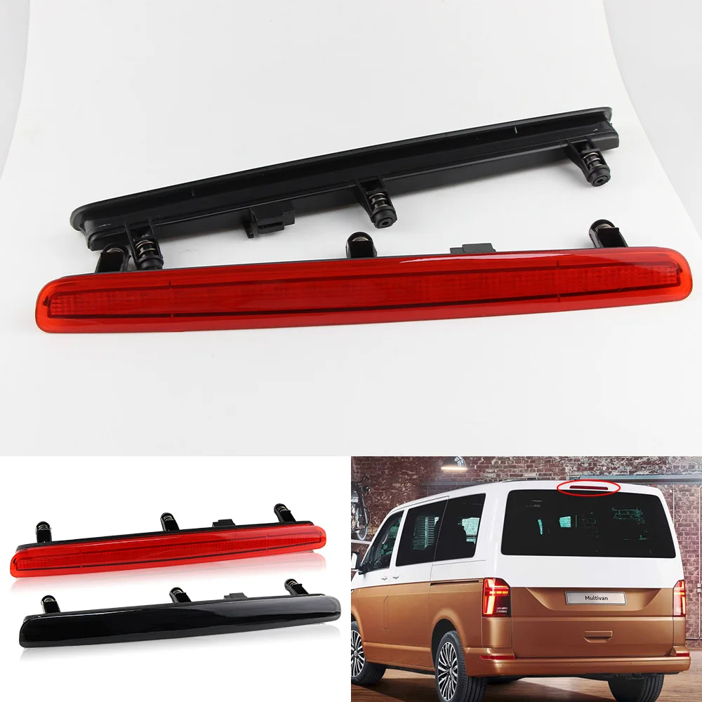 Red Black Car LED 3RD Third Brake Light 12V Level Rear High Mount Stop Lamp For VW Transporter T5 2003-2015 7E0945097A 3rd