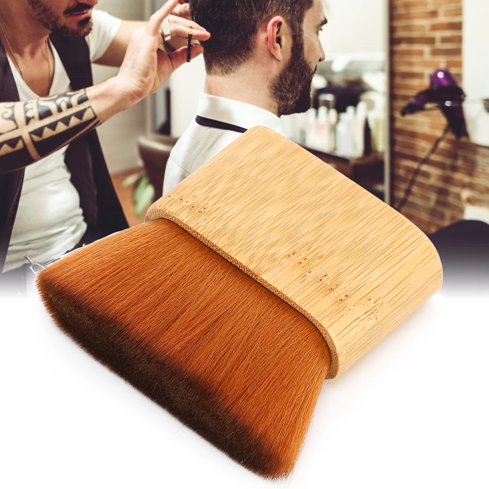 Barber Shop Neck Face Hair Remover Brush Children Hair Dust Stubble Cleaning Sweeping Brush