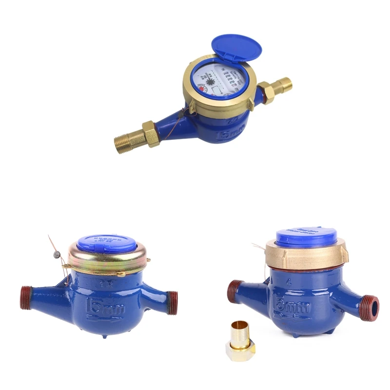 367D Upgraded Metal Garden WaterFlow Measuring Meter Cold Wet Counter 15mm Garden & Home Usage Heavy Duty Meter