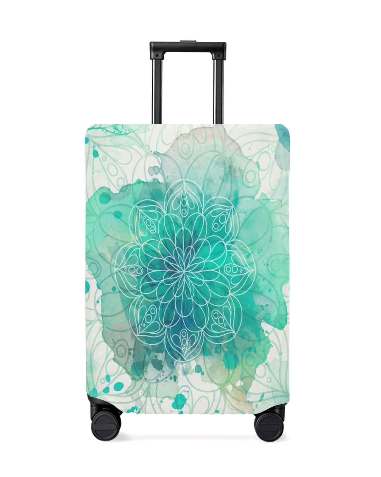 Mandala Pattern Watercolor Protective Cover For Travel Accessories Suitcase Elastic Dust Case Protect Sleeve