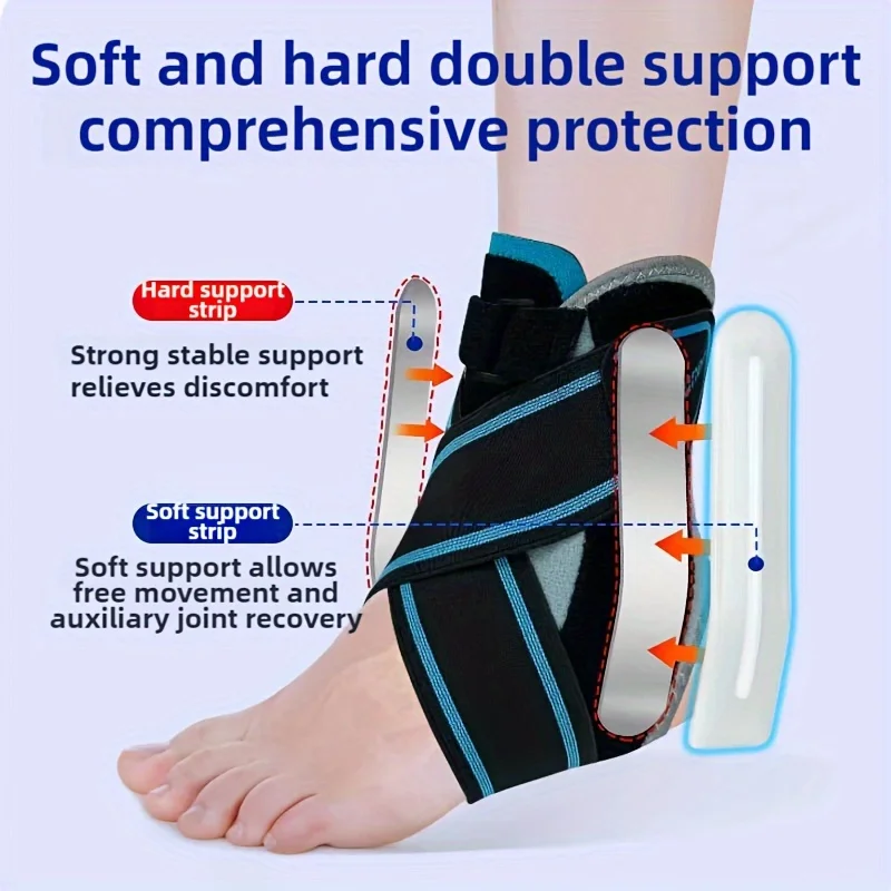 Adjustable Ankle Brace & Heel Sleeve, Compression Stabilizer for Running, Soccer, Basketball, Warm Support, Christmas Gift