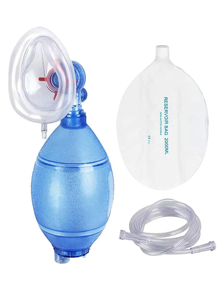 Imagem -02 - Bolsa de Primeiros Socorros em Pvc para Adultos e Crianças Ressuscitação Ambu Bags Ferramenta de Resgate de Autoajuda de Emergência Reservoir Bolsa 2000ml 1600ml