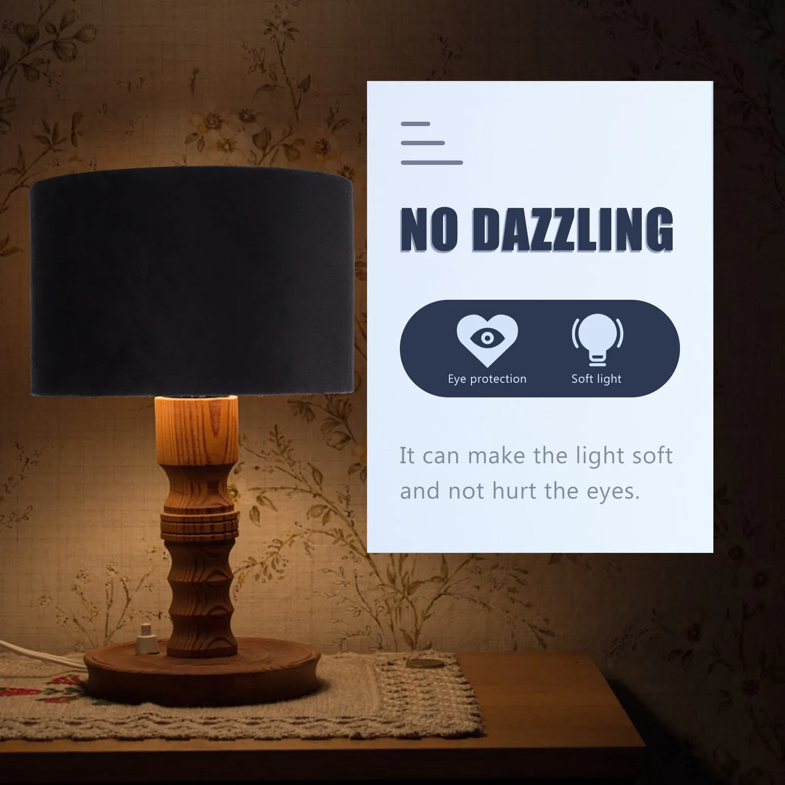 

Простой тканевый абажур для декоративной лампы, аксессуар для настольной лампы, домашнего декора, создания теплого атмосферного освещения, натуральный стиль