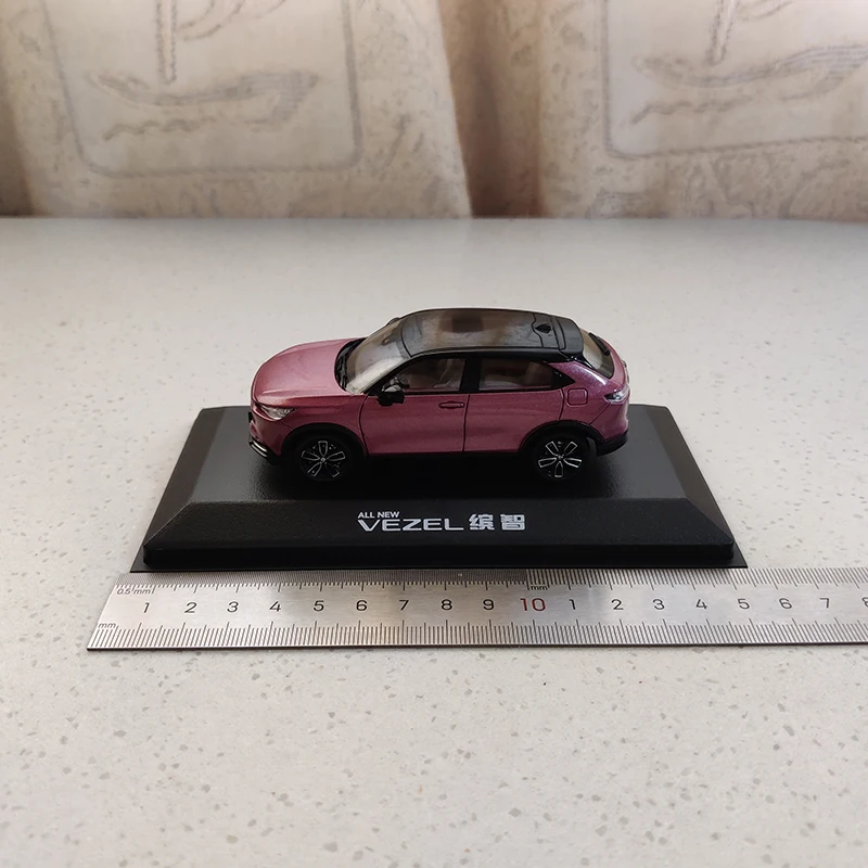 VEZEL-Alloy Diecast Model Car Toy, Collectible Ornament, 1:43 Simulação, 2023