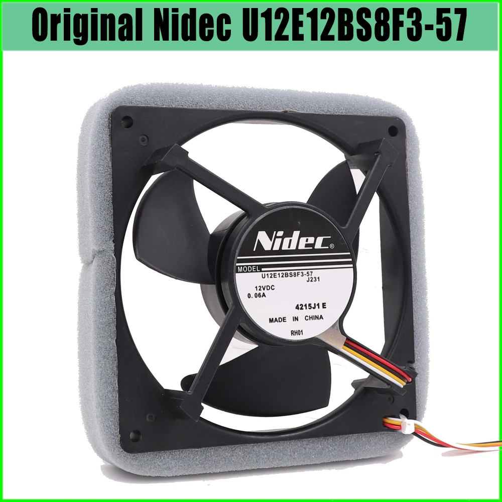 New Cooling Fan For Nidec U12E12BS8F3-57 J231 DC12V 0.06A for Refrigerator