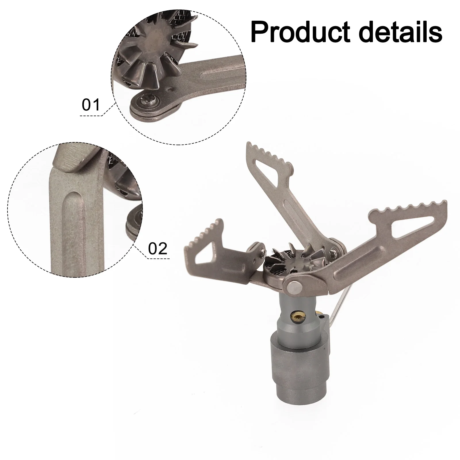 

Stove Furnace Gas Stove Portable Rupture Tenacity Saving 30% Titanium 2700W Fire Uniform High Rigidity Rotary Flame