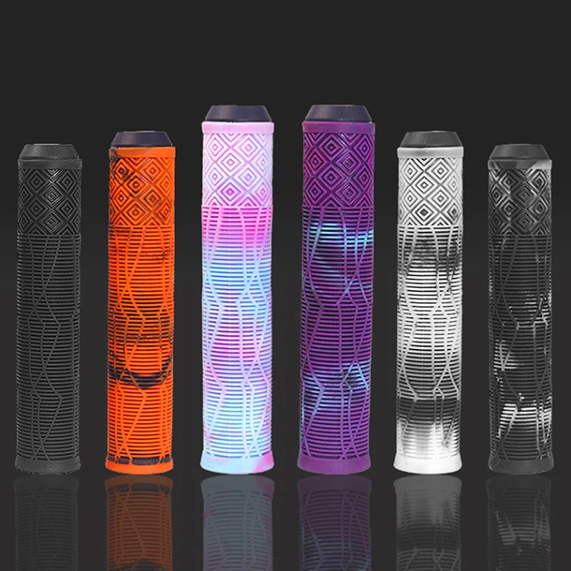 

Bicycle Grips Lock On Mountain Bike Handle Bar Cover Ergonomic Mixed Color Shockproof TPR Rubber Cycling Handlebar Grip