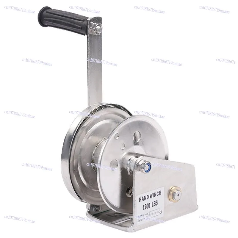 Stainless steel self-locking winch 304316 hand winch anti-corrosion and anti-rust crane with hook crane hand type