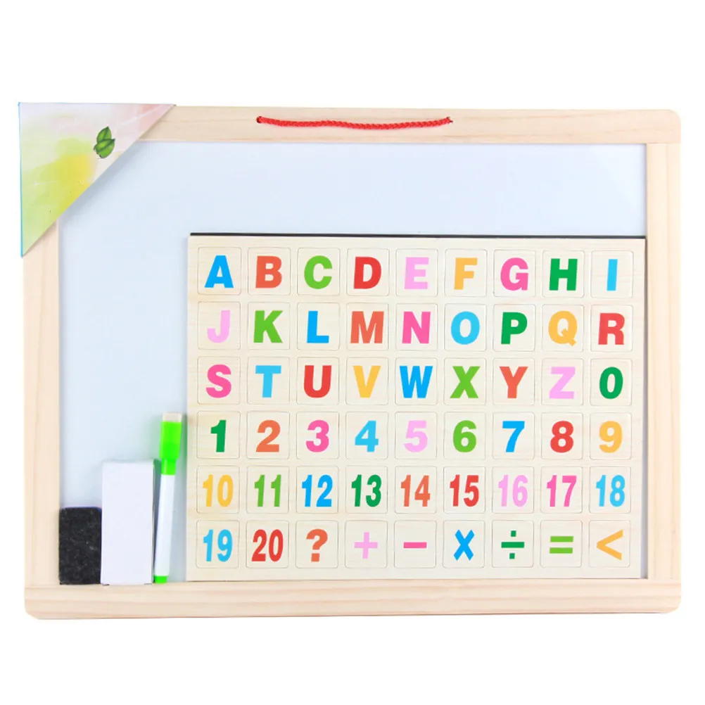 1set-natural-wood-double-sided-magnetic-blackboard-hanging-display-board-smooth-safe-surface-ideal-for-home-school-study