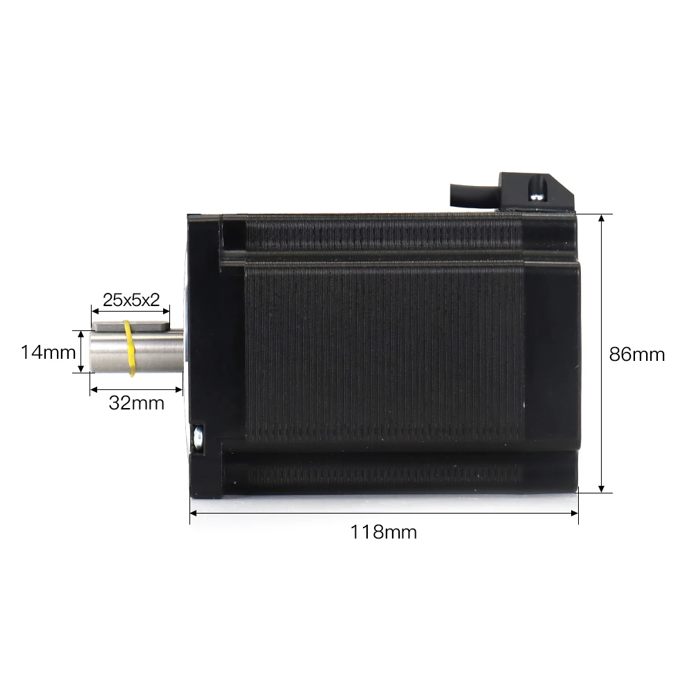 WaveTopSign JMC NEMA34 2Phase 8N.m Stepper Motor and Driver Kits Match with 57/86/110 Motor 86J18118-460+2DM860H