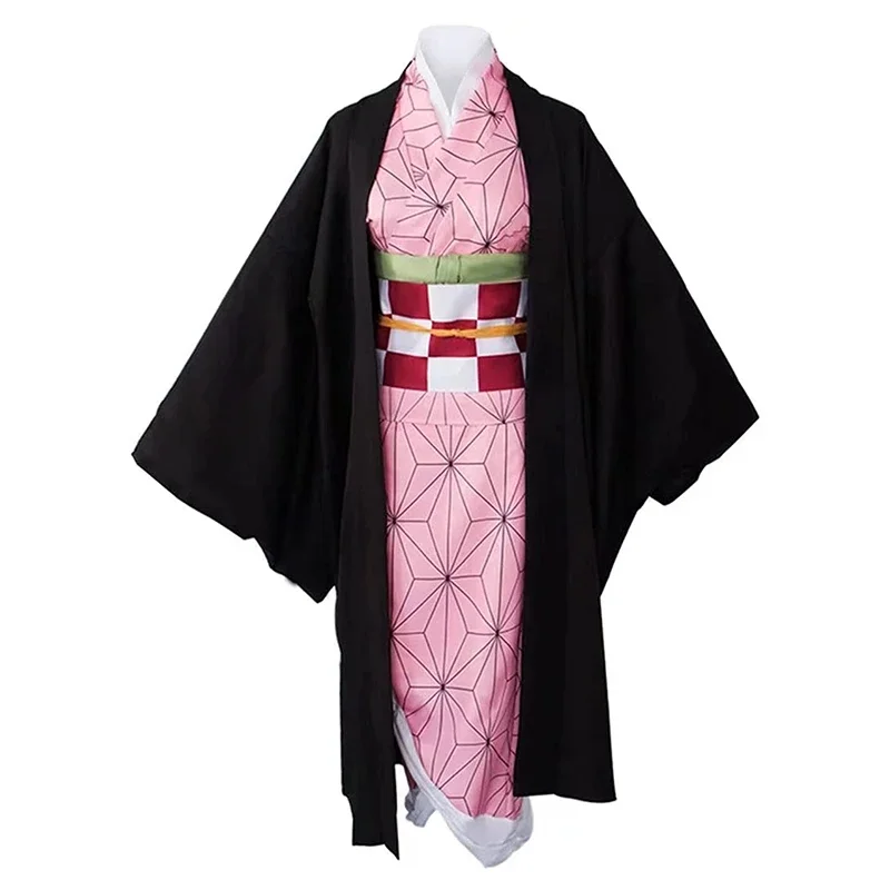 

Аниме Nezuko Косплей Камадо Незуко Косплей Костюм Незуко парик униформа с реквизитом для взрослых детей карнавальные костюмы на Хэллоуин