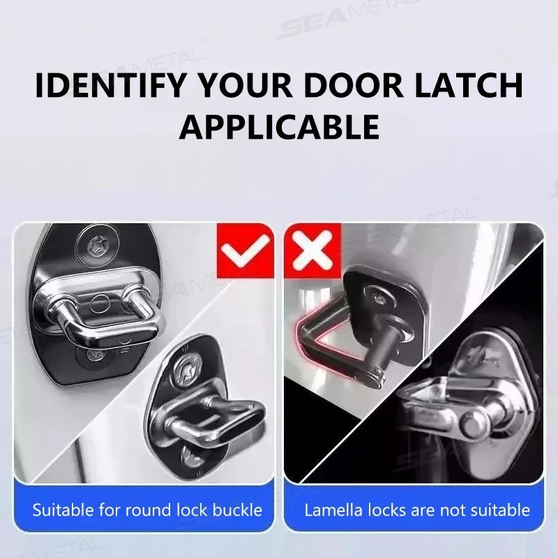 Car Door Lock Shock Absorber Buffer Pad Silicone Door Latch Protective Cover Anti-Collision Silent Cushion Muffler Pad Parts