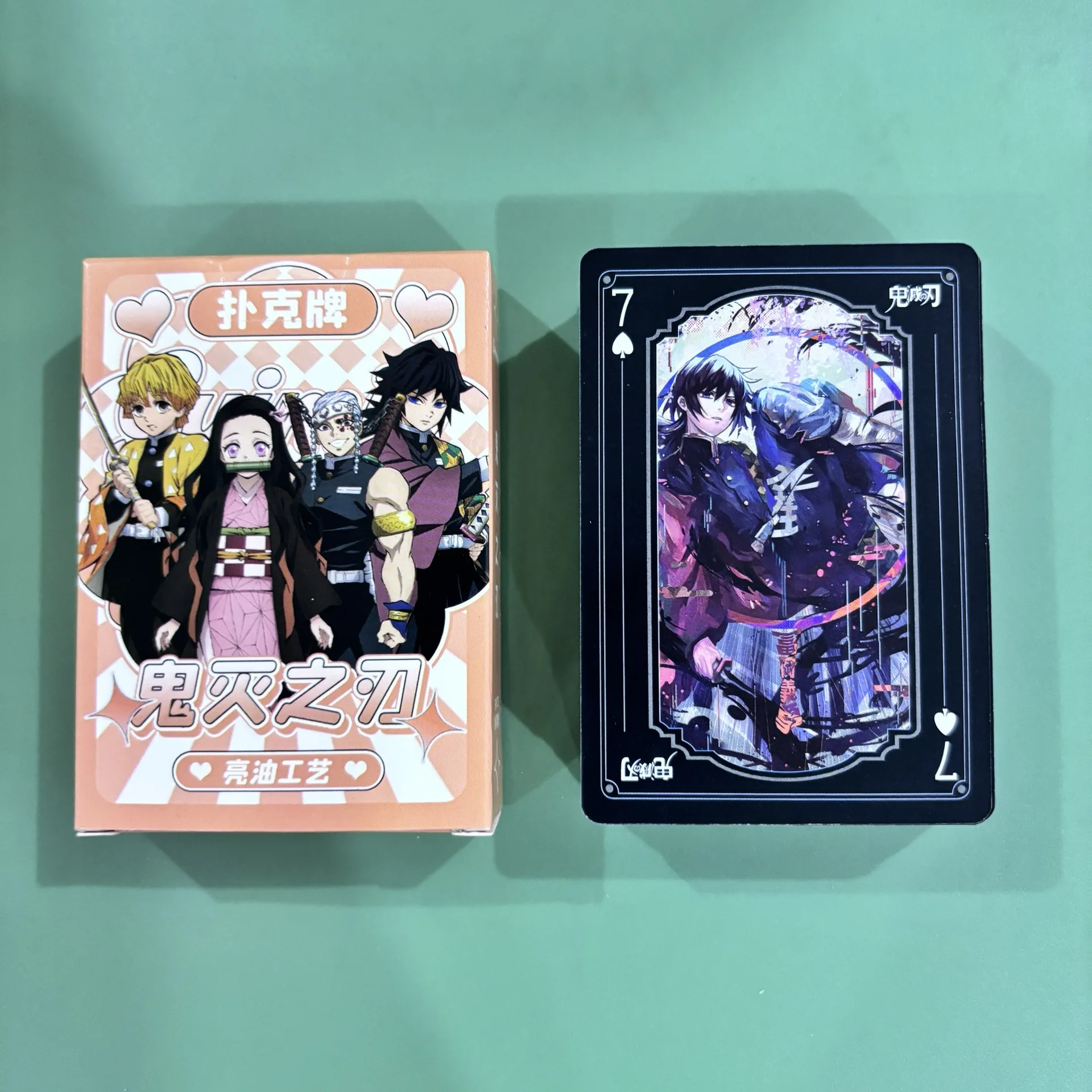 

Demon Slayer Poker Cards Primary School Students Anime Merchandise Board Games Toys Chess Card Cartoon Cards Birthday Gifts New