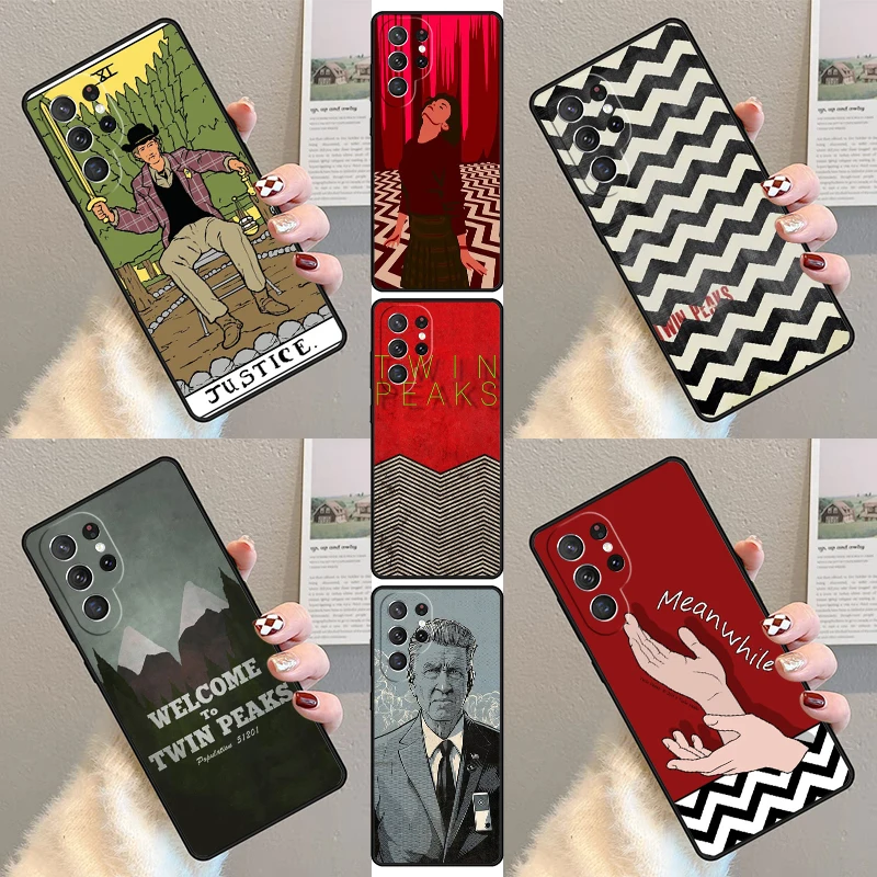 TV Series Twin Peaks Phone Case For Samsung Galaxy S23 S21 S20 FE S24 S22 Ultra Note20 S10 S9 S8 Plus Silicone Cover